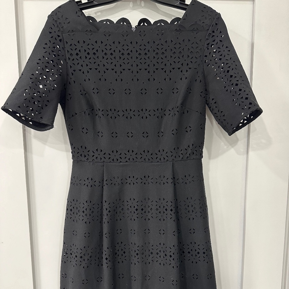 Banana Republic Laser Cut Eyelet Dress